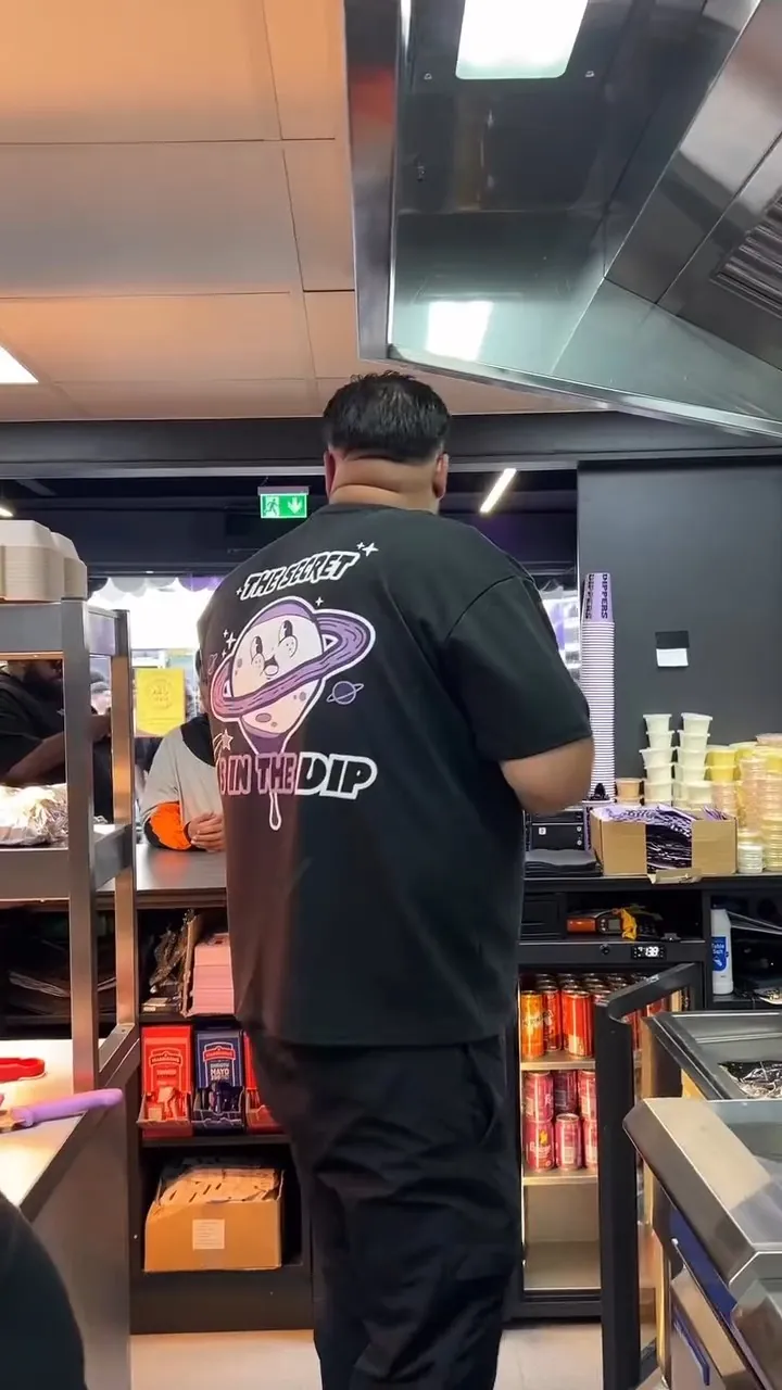 Dippers crew in the kitchen